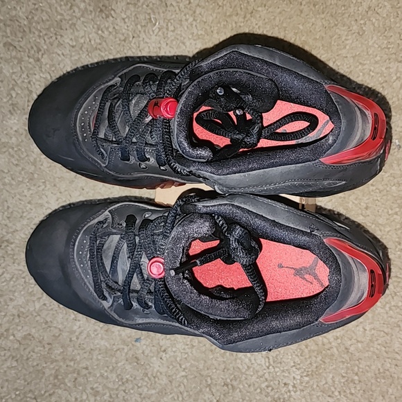 Air Jordan Nike shoes black red - Picture 7 of 9